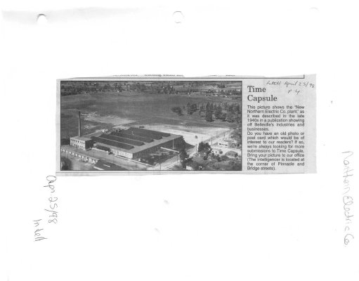 Time Capsule: &quot;New Northern Electric Co. Plant&quot;