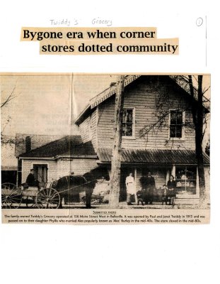 Bygone era when corner stores dotted community