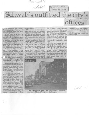 Schwab's outfitted the city's offices