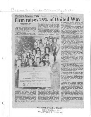 Firm raises 25% of United Way