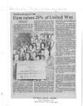 Firm raises 25% of United Way