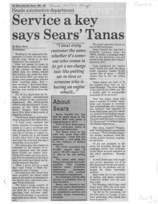 Service a key says Sears' Tanas