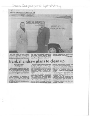 Frank Shandraw plans to clean up