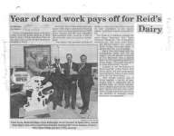 Year of hard work pays off for Reid's Dairy