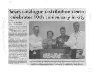 Sears catalogue distribution centre celebrates 10th anniversary in city