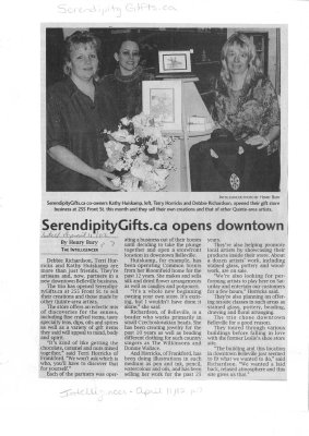 SerendipityGifts.ca opens downtown