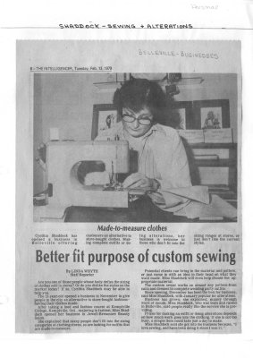 Better fit purpose of custom sewing