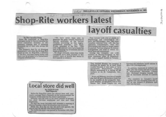 Shop-Rite workers latest layoff casualties