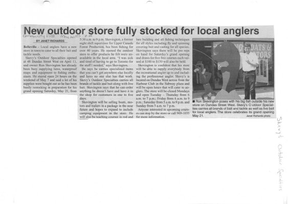 New outdoor store fully stocked for local anglers