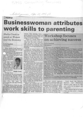 Businesswoman attributes work skills to parenting