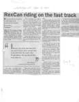 RexCan riding on the fast track