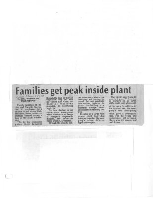 Families get peak inside plant