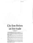 City firm thrives on free trade