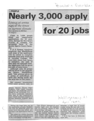 Nearly 3000 apply for 20 jobs