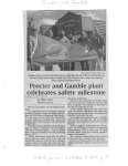 Procter and Gamble plant celebrates safety milestone