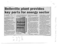 Belleville plant provides key parts for energy sector