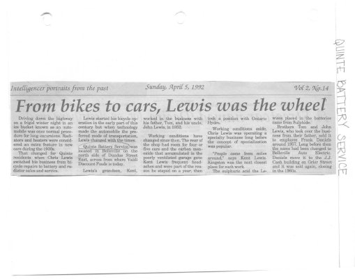 From bikes to cars, Lewis was the wheel