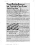 Times have changed for Quinte Computer Services Ltd.