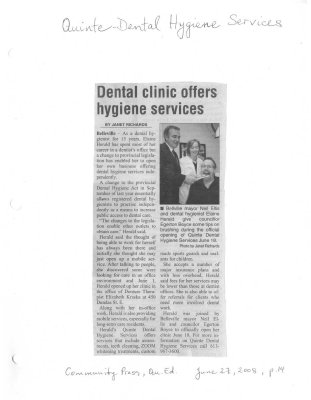 Dental clinic offers hygiene services