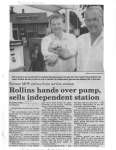 Rollins hands over pump, sells independent station