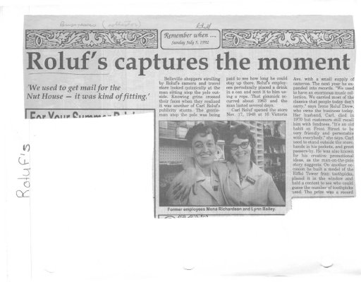 Roluf's captures the moment for shutterbugs since 1948