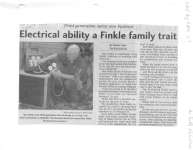 Electrical ability a Finkle family trait