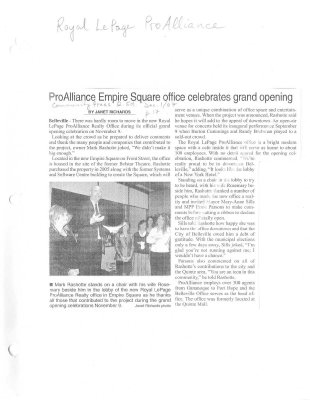 ProAlliance Empire Square office celebrates grand opening