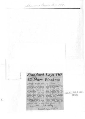 Standard Lays Off 12 More Workers