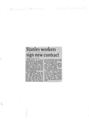 Stanley workers sign new contract