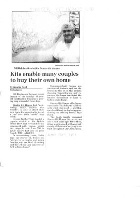 Kits enable many couples to buy their own home