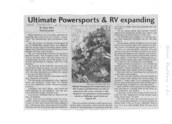 Ultimate Powersports & RV expanding