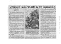 Ultimate Powersports & RV expanding