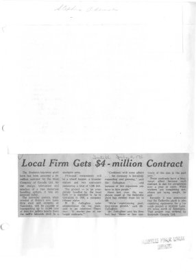 Local Firm Gets $4-million Contract