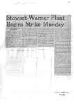 Stewart-Warner Plant Begins Strike Monday