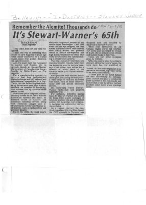 Remember the Alemite? Thousands do: It's Stewart-Warner's 65th