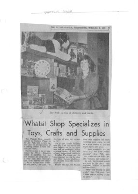 Whatsit Shop specializes in toys, crafts and supplies