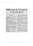 Wilkinson & Company is on the grow