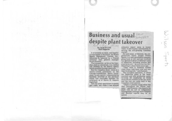 Business and usual despite plant takeover