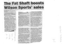 The Fat Shaft boosts Wilson Sports' sales