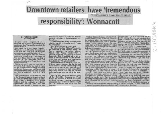 Downtown retailers have &quot;tremendous responsibility&quot;: Wonnacott