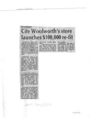 City Woolworth's store launches $100,000 re-fit