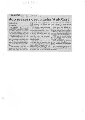 Job seekers overwhelm Wal-Mart