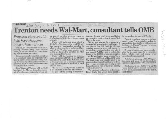 Trenton needs Wal-Mart, consultant tells OMB