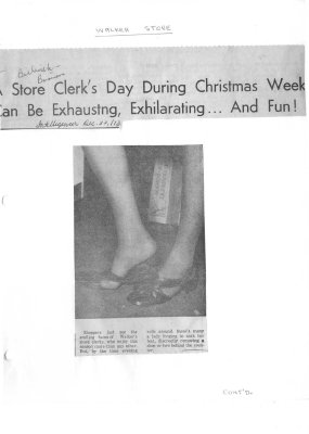 A store Clerk's Day During Christmas Week Can Be Exhausting, Exhilarating...And Fun!