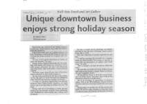 Unique downtown business enjoys strong holiday season