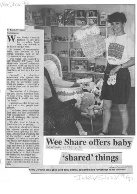 Wee Share offers baby &quot;shared&quot; things