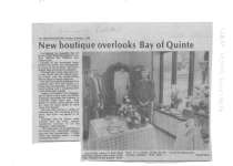 New boutique overlooks Bay of Quinte