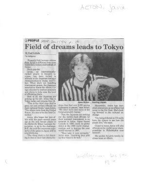 Field of dreams leads to Tokyo