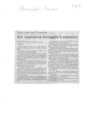 Art captures struggle's essence