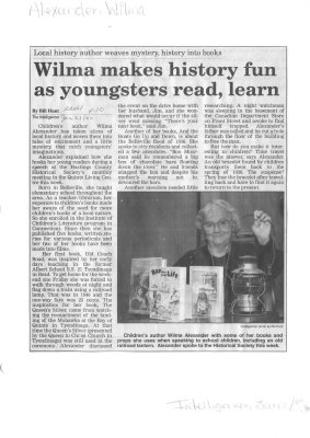 Wilma makes history fun as youngsters read, learn